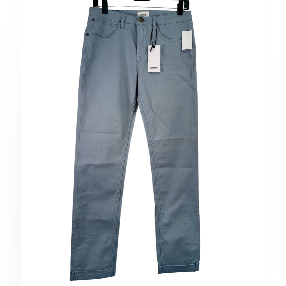 NWT Hudson Teen Boys Size 18 Slim Fit Stretch Twill Pants Blue Casual Chino